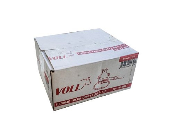 Цепные тиски VOLL CPV212 до 2.1/2"- 10-76мм